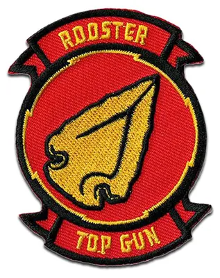 Obrázok produktu pre Comercial Mercera Top Gun Maverick Rooster - nášivka, nažehľovačka, nažehľovací obrázok, nášivka, nášivka, na nažehlenie, veľkosť: 7,3 x 5,7 cm