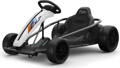 Immagine prodotto di Auto elettrica per bambini "e-Gokart" con 24V e funzione drift + 2x batteria 12V9AH e 2 motori - bianco