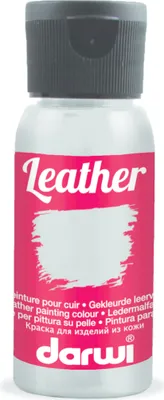 Produktbild von Darwi 4x DARWI Ledermalfarbe, Flasche 50ml, Silber - Silber DA0420050080C