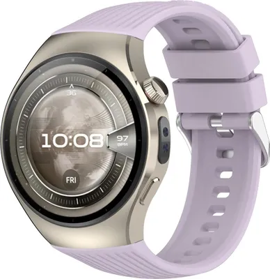 Produktbild von Armband für Huawei Watch 5 46 mm, Bizon Strap Watch Silicone T, Lila