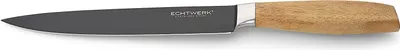 Produktbild von Echtwerk Schinkenmesser aus hochwertigem Stahl, Filetiermesser, Küchenmesser, Spezialstahl, Griff aus Akazienholz, Klingenlänge: 20 cm, Black-Edition