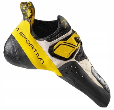 Zdjęcie produktu dla Buty wspinaczkowe La Sportiva Solution biało-żółte, rozmiar 39,5