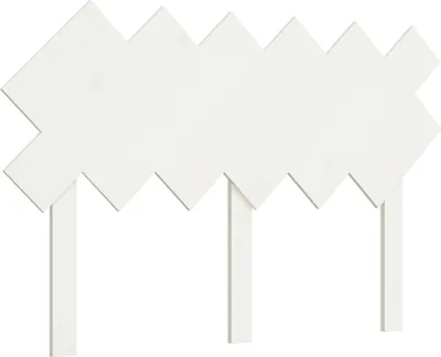 Produktbild von vidaXL Bett-Kopfteil Weiß 122,5x3x80,5 cm Massivholz Kiefer