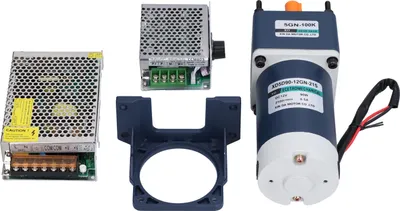Produktbild von 12-V-Gleichstrom-Untersetzungsmotor, CW/CCW, einstellbare Mikromotoren mit Getriebe, 10šC600 U/min, 90 W, AC 110 V/220 V