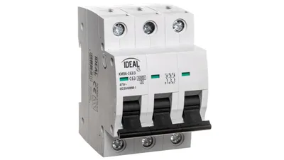Image de Disjoncteur 3P C 63A 6kA AC KMB6-C63/3 23166
