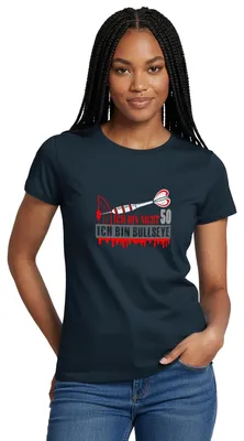 Produktbild von Spreadshirt 50. Geburtstag | Dart | Ich Bin Bullseye Frauen T-Shirt, M, Navy