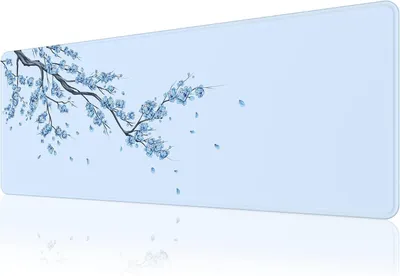 Produktbild von Großes Gaming-Mauspad (800 × 300 × 3 mm) mit rutschfester Gummiunterseite und vernähten Kanten.