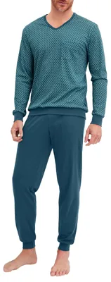 Produktbild von CALIDA Relax Streamline Bündchen-Pyjama Herren deep Petrol 58-60