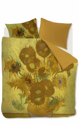Produktbild von Beddinghouse Mako-Satin-Wendebettwäsche Tournesol gelb 200x220+2x80x80