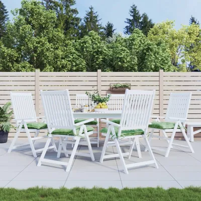 Produktbild von "im Angebot" Stuhlkissen 6 Stk. Blattmuster 50x50x7 cm Stoff - Gartenmöbelauflagen CC16613