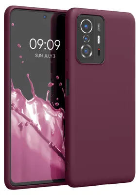 Produktbild von kwmobile Handyhülle für Xiaomi 11T / 11T Pro Hülle - TPU Case - Kabelloses Laden - Schutzhülle Cover in Bordeaux Violett