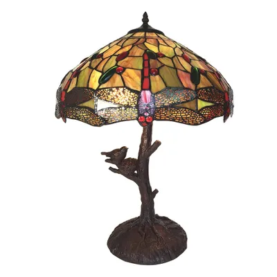 Produktbild von Clayre & Eef Tiffany Tischlampe Ø 41x57 cm Gelb Polyresin
