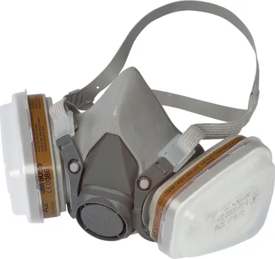 Image de demi-masque de protection respiratoire 3M avec filtre interchangeable 6002C