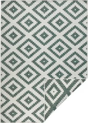Zdjęcie produktu dla Dywan zewnętrzno wewnętrzny dwustronny na taras, kremowo zielony 160x230cm