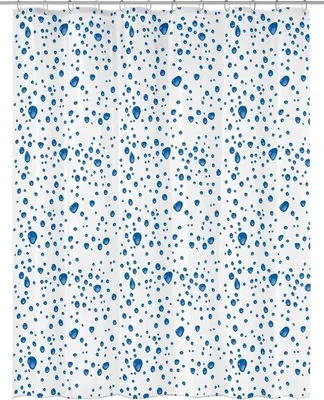 Produktbild von Famanu Duschvorhang Blau - 100% PEVA - 180x200 cm