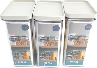 Zdjęcie produktu dla Mepal 4 Stück vorratsdose modula 1000 ml - weiß 106913030600