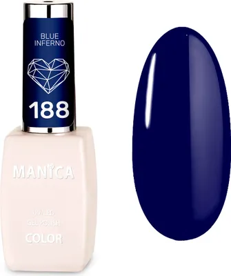 Obrázok produktu pre Manica Hybridlack LED/UV Blue Inferno 188, 10 ml