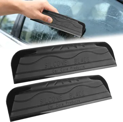 Imagen del producto de Raspadores de silicona para ventanas, 25 cm, paquete de 2 unidades, para uso en automóviles y baños
