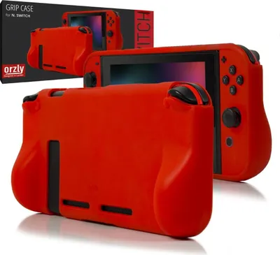 Immagine prodotto di Cover protettiva Orzly in TPU antiurto compatibile con Nintendo Switch Rosso