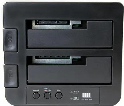 Obrázek produktu pro StarTech.com SDOCK2U313R, Duplikátor HDD, 2 kopie, USB 3.1, Černá, Plast, USB Typ B