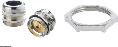 Immagine prodotto di Raccordo LAPP EMV-BRUSH con controdado M32x1,5 con spazzola EMC Ottone (CuZn) nichelato Lunghezza filettatura 9,0 mm - 1