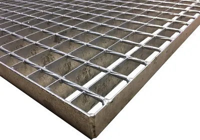 Produktbild von Schweißpressrost Gitterrost SP-Rost 34x38mm Treppe Podest Verzinkt 100x100cm