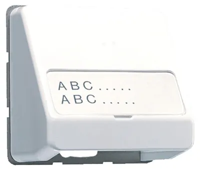 Produktbild von Jung Datenanschlussgehäuse aws Schriftfeld 23x59mm CD 554 WW