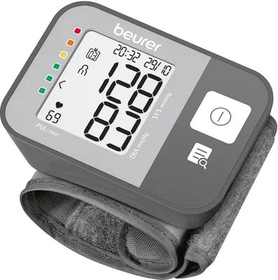 Produktbild von Beurer BC 27 Handgelenk-Blutdruckmessgerät Grau mit Arrhythmie-Erkennung
