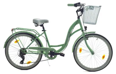Produktbild von 24 Zoll Kinder Mädchen City Fahrrad Bike Rad Reflex Mint Shimano 6 Gang