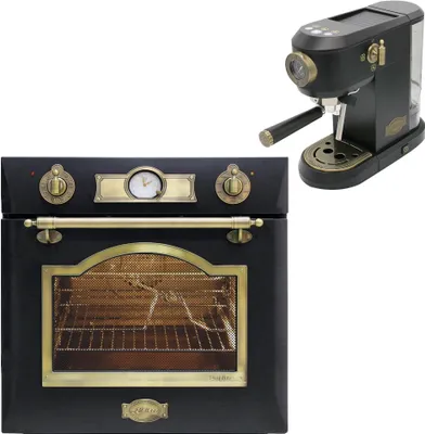 Produktbild von Kaiser Exklusiver Einbau Backofen 60cm EH 6355 Em+Kaffeemaschine Kaiser KA 2005 Em EMPIRE
