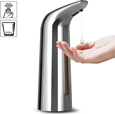 Produktbild von 400 ml automatische seifenspender infrarot handfrei beruehrungslose seifenspender gericht fluessige lotion gel shampoo kammer auto hand seifenspender fuer bad kueche