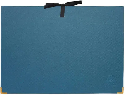 Produktbild von Dokumententasche Recyclingkarton DIN A4 Blau Exacompta OfficeByMe 2 Stück