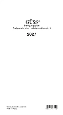 Produktbild von 2027 GÜSS Endlos-Belegungsplan