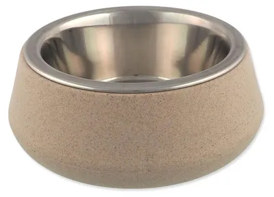 Obrázek produktu pro Miska Dog Fantasy nerez EcoStyle béžová 14cm, 480ml