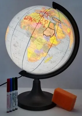 Zdjęcie produktu dla Globus konturowy podświetlany 32 cm