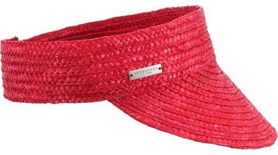 Seeberger Strohborte Schirm Visor in rot