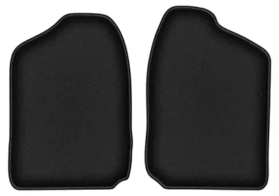 Productafbeelding van Velours voormatten voor Opel Frontera A 1991-1998 – 2-delig, zwart, op maat – Wielganizator DURBAN