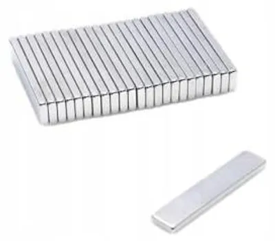 Immagine prodotto di Top Magnesy - 100 magneti al neodimio 30x6x2 mm N38 - magneti adesivi extra potenti per montaggio, officina e industria