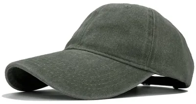 Immagine prodotto di Cappello da baseball unisex, prelavato, regolabile, in cotone, color verde militare