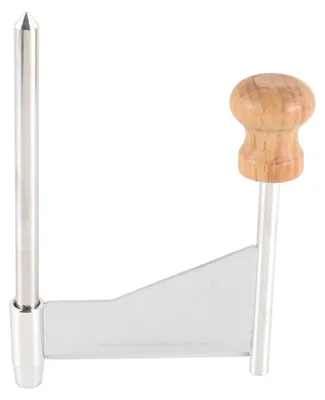 Rotierende Käsereibe mit Holzgriff, Edelstahl, 12,5 cm