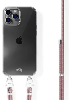 Produktbild von Pink Vibes Transparant Cord Hülle  - Kompatibel mit iPhone 13 Pro