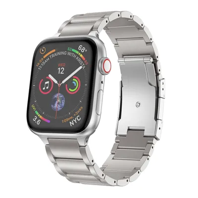 Produktbild von Strap-it Apple Watch Titanarmand (Silber)