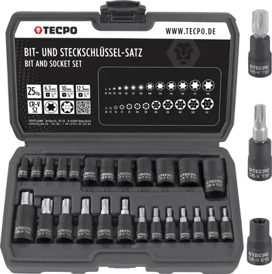 Produktbild von Bit- und Steckschlüssel-Satz T-Profil + E-Profil