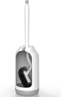 Produktbild von Famanu Toilettenbürsten-Set mit Halter - Flexibel, Wandmontage, Weiß