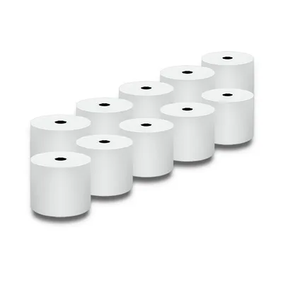 Produktbild von Qoltec Thermorolle 57 x 60 | 55 g/m2 | 10 Stück | BPA-frei