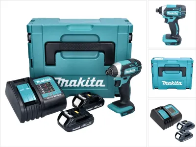 Produktbild von Makita DTD 152 SYJ Akku Schlagschrauber 18 V 165 Nm + 2x Akku 1,3 Ah + Ladegerät + Makpac