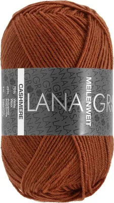 Produktbild von Lana Grossa MEILENWEIT 50 g CASHMERE weiche 4-fach Sockenwolle mit Kaschmir-Anteil 210 m Farbe 066 - Karamell