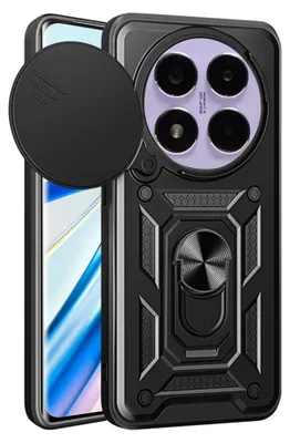 Produktbild von Techsuit Camshield Back Cover Hülle für Xiaomi Redmi Note 14 Pro - Schwarz
