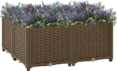 Produktbild von "2026 Promotion" Hochbeet - Pflanzkasten - 80x80x38 cm - Polypropylen - Beete CC9550