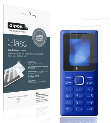 Produktbild von 2x Schutzfolie für HMD 101 matt - Anti-Shock 9H Folie dipos Glass Kunststoffglas